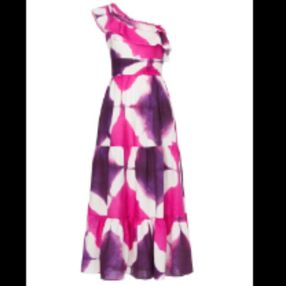 Busayo Collective Tie Dye One Shoulder Dress - Picture 3 of 7